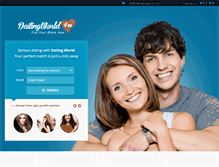 Tablet Screenshot of datinginworld.com